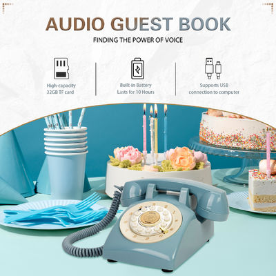 วันพิเศษงานแต่ง โทรศัพท์ Guest Book Blue Charging งานแต่ง Guest Audio Book