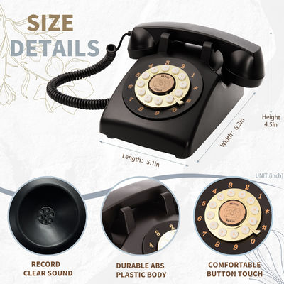 เสียงชัดเจน โทรศัพท์ Guest Book 10Hrs แบตเตอรี่ Vintage โทรศัพท์ Recorder สําหรับ ISO งานแต่ง