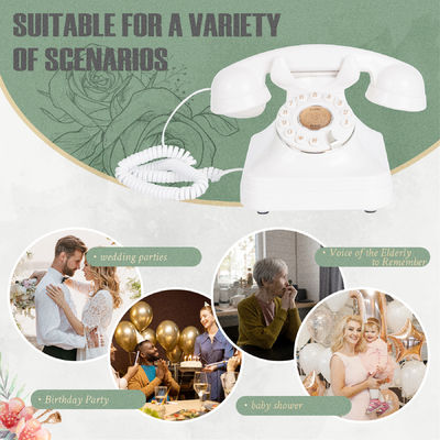 OEM Guest ข้อความเสียงข้อความ Guest Book 10 ชั่วโมง โทรศัพท์เก่า Wedding Guest Book