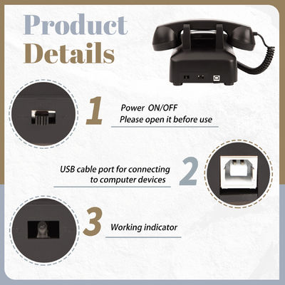 โทรศัพท์เสียง USB จองแขก โทรศัพท์เสียงชัด จองแขกสําหรับงาน Any Celebration