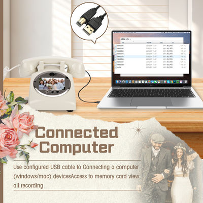 หนังสือแขกวีดีโอสีขาว หนังสือแขกพลาสติก USB รองรับโทรศัพท์ สําหรับอาบน้ํา
