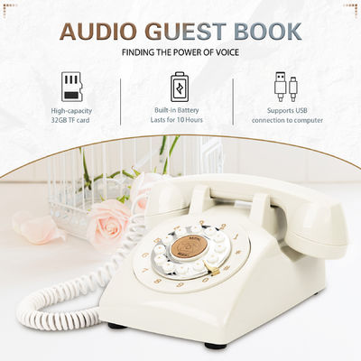 32GB ออดิโอ Guest Book ครอบครัว เพื่อน ข้อความเสียง Guest Book สําหรับโอกาสพิเศษ